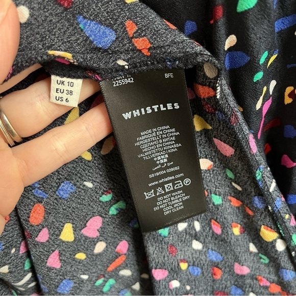 WHISTLES Multicolor Pearl Fiesta Print Dress - Picture 10 of 12